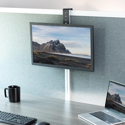 VIVO Black Office Cubicle Bracket VESA Monitor Mount Stand Hanger for 17 to 32 inch Screen (Mount-CUB1)