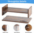 16.5 Inch 2 Marbrasse Monitor Stand, Tier Computer Monitor Riser with Printer Shelf, Laptop Computer Screen Storage