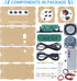 MiOYOOW DIY Bluetooth-Compatible Speaker Kit with F? Radio, Electronic Soldering Practice Kit USB Mini Home Sound Amplifier DIY Kit with Digital Display and Colorful LED Lights for School STEM Project
