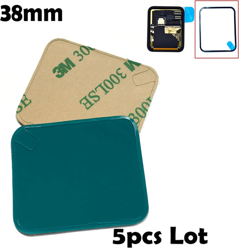 Eaglestar 5pcs Lot Compatible Pre-cut Front LCD Sticker Replacement for Apple Watch Series 1&2 - Waterproof Adhesive
