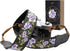 Padwa Lifestyle Purple Flower Camera Strap, 2" Double Layer Cowhide Head, Adjustable Neck & Shoulder Strap