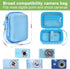 Digital Camera Case for VAHOIALD FHD 1080P, CAMKORY, KODAK PIXPRO FZ45-BK, Holder for SD Card - Blue (Box Only)
