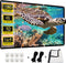 84" Projector Screen, 4K 16:9 HD Foldable Movie Screen for Indoor Outdoor Home Theater and Travel