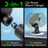 Qifutan 15W Magsafe Car Charger, Fast Charging Wireless Car Phone Holder for iPhone 15 14 13 12, Black