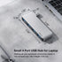 Tmiyas 3.0 4-Port Left Side USB Hub, Cable-Free USB Splitter for Laptop, Direct-Plug Design, Compatible with MacBook