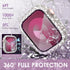 NewWays 2 in 1 Waterproof Bling Case 44mm for Apple Watch, Lace Full Glitter Diamond Rhinestone Bumper Cover
