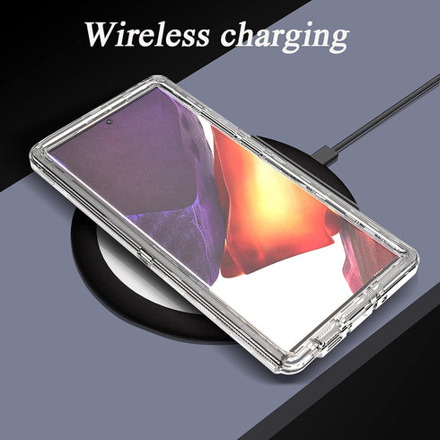 YmhxcY Galaxy Note 20 Ultra Case - Clear Silicone Cover with 3 Layer Drop Protection, Shockproof