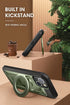 SUPCASE for iPhone 15 Case with Stand, Built-in Screen Protector & Belt Clip, Military-Grade Magnetic Phone Case