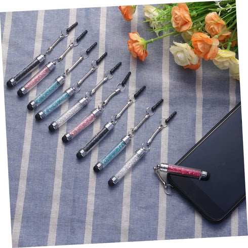 8pcs Capacitive Stylus Mini Stylus, Diamond Crystal Touch Pen for Writing on Touchscreen Devices