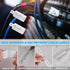 70 PCS Reusable Cable Ties with Hook and Loop, Adjustable Cable Management Wire Ties & 10 PCS Cable Labels, Black+White