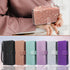 Varikke Wallet Case for iPhone 13 Pro Max, Fashion Glitter PU Leather Strap, Magnetic Flip Cover, Rose Gold