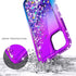 NGB Supremacy iPhone 12/12 Pro Case with Tempered Glass Screen Protector, Liquid Bling Sparkle Glitter Case