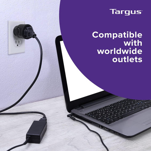 Targus Universal Power Travel Adapter, Black – International Plug Adapter for Europe, UK, AUS, and More