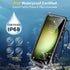 Humixx Waterproof Case for Samsung Galaxy S23, Built-in Lens & Screen Protector, 12FT Military Drop Proof