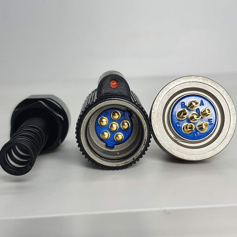 Military Audio Connector U-329/U & U-283/U 1 Set (MIL-C-55116, 6Pin Male & Female for PRC-148, 152)