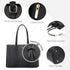 LOVEVOOK 15.6 Inch Laptop Tote Bag for Women Waterproof PU Leather Computer Bags for Business Office Work Briefcase