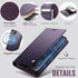 PlusnapX 13 2-in-1 13 6.1", Wallet Case for iPhone Compatible with Magsafe, PU Leather Flip RFID Blocking Card Holder