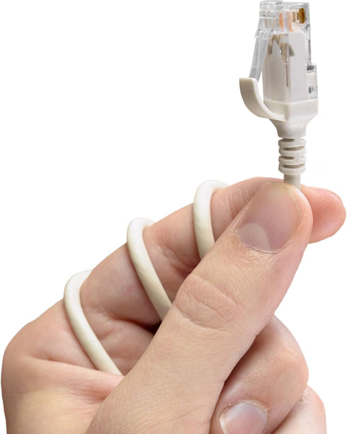 Leviton 5e Ultra High Flex Ethernet Patch Cable, 6-Inch, 5HHOM-6IW, White