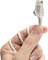 Leviton 5e Ultra High Flex Ethernet Patch Cable, 6-Inch, 5HHOM-6IW, White