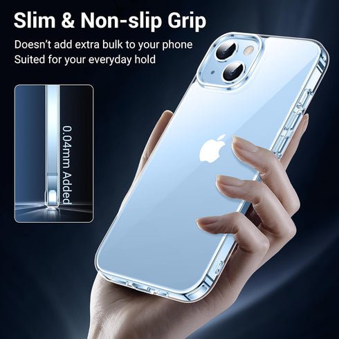 Designed for iPhone 15 Plus Case with 10 FT Military Grade Drop Protection, Not Yellowing, with 2 Pcs Tempered Glass