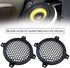 SING F LTD 4 Inch Black Circle Car Speaker Grill Cover - Pack of 4, Plastic Mesh Protective Case for Subwoofer