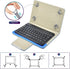 DETUOSI Universal 8.0 inch Android Tablet Case with Removable Wireless Bluetooth Keyboard, PU Leather Folio Cover,