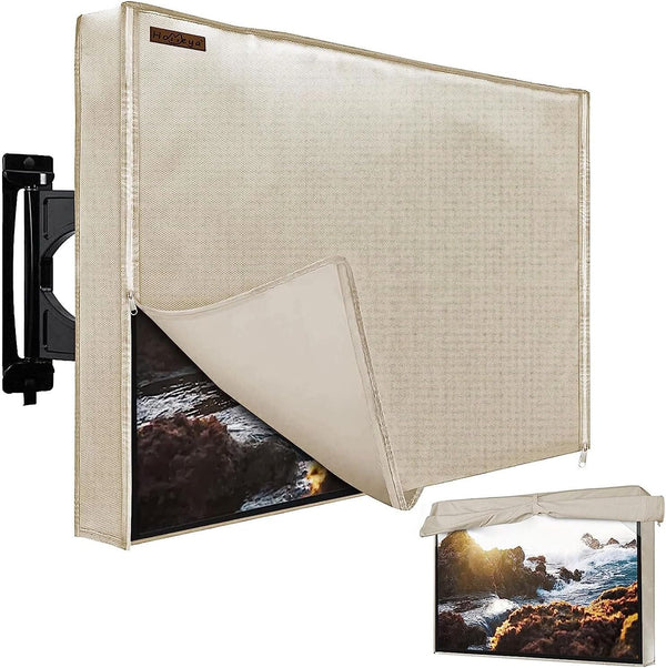 Outdoor TV Cover 60-65 Inches, HOMEYA 600D Heavy Duty Waterproof & Weatherproof