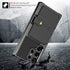 Samsung Galaxy S22 Ultra Case Black, Heavy Duty Shockproof Rugged Soft TPU Leather Flip Wallet Cover with Card Holder,
