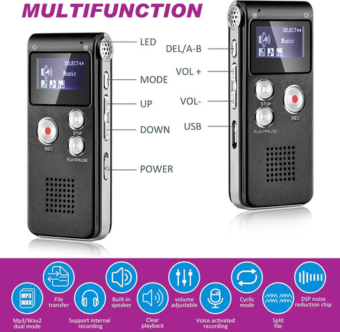 Dunzy 4 1 8 1 2 Pcs Ghost Hunting Equipment Kit Include EVP Voice Recorder Gb UV Flashlight LED Light up Cat Balls