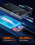 2-Pack Portable Charger, 22.5W PD Fast Charging 10000mAh Power Bank with Built-in Cable for Travel