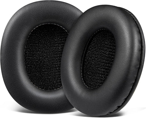 SOULWIT Replacement Earpads for Sony MDR-7506, MDR-V6, MDR-V7, MDR-CD900ST Headphones, Black Cushions with Foam