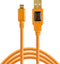 Tether Tools TetherPro USB 2.0 to USB Micro-B 5-Pin Cable | High Visibility Orange | 15 Feet (4.6 m)