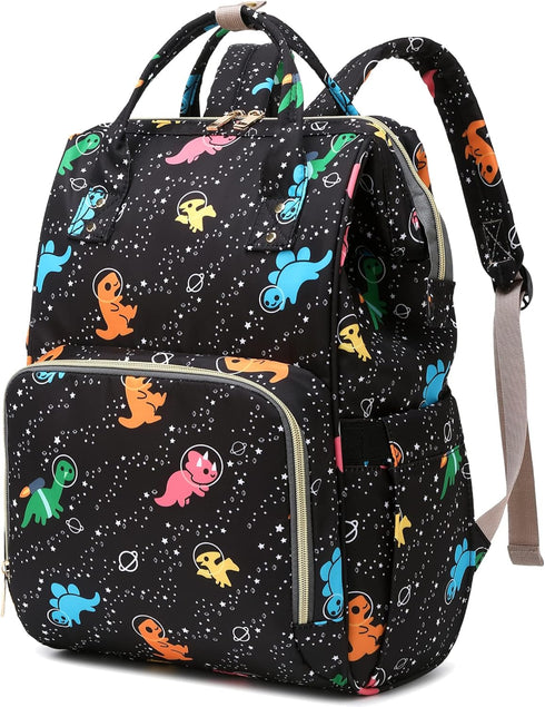 Xunteny Dinosaur Women Laptop Backpack, College School Backpack Bookbag 15.6 Inch Computer Backpacks