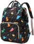 Xunteny Dinosaur Women Laptop Backpack, College School Backpack Bookbag 15.6 Inch Computer Backpacks