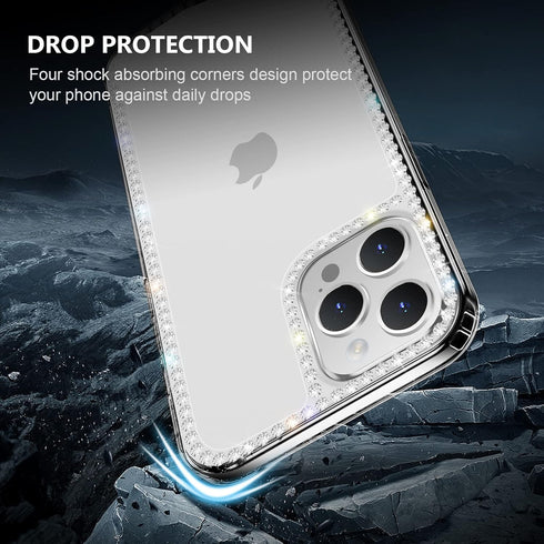 Bonitec Bling Case for iPhone 11 Pro Max, Luxury Shiny Cute 3D Glitter Sparkle Soft TPU Protective Cover with