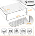 2 Pack Acrylic Monitor Stand Riser Clear Computer Monitor Stand for Laptop PC Printer Computer Riser Acrylic Tray