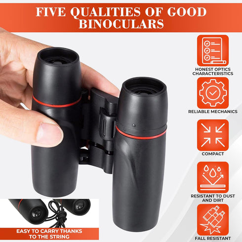 30x60 Travel Binoculars for Bird Watching, Small Binoculars for Adults, Designed for Hiking and Outdoor Adventures