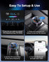 LENCENT 5.4 54W 2 Bluetooth Car Adapter FM Transmitter Fast Charging, Dual Mics, HiFi Bass Sound, Modes LED Backlit