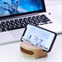 Phone Stand Sound Amplifier - Wood Phone Stand for Desk, Handmade Wooden Phone Dock Compatible with Smartphone, Kindle,