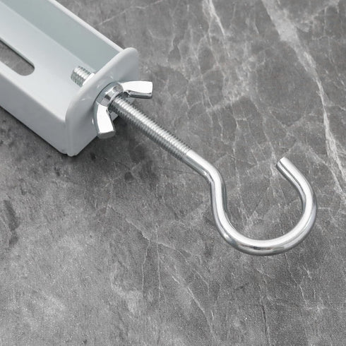 The Lord of the Tools Projector Screen L-Bracket Mounting Hanger Holder, Adjustable Extension with Hook for 20KG