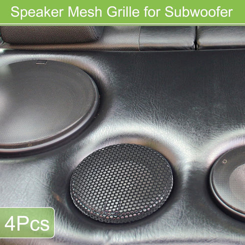 ACROPIX Universal 2.5 Inch Speaker Grills Mesh for Audio Subwoofer 74x4mm Grille without Frame Black - Pack of 4 by ACROPIX
