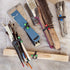 GREEN & BLACK "Tree Frog" Bongo Ties, 10 Pack "Style-D", Professional Cable Ties Made of Natural Rubber and Bamboo