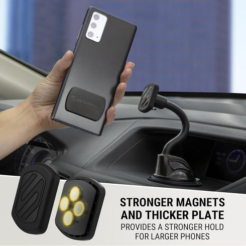Scosche MXWDL Extra Strong MagicMount Magnetic Car Phone Holder, Cell Phone Mount with Extra Strength Magnet