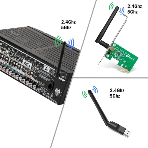 WiFi Antenna PC Bluetooth Antenna, Dual Band 2.4Ghz 5Ghz for Gaming Motherboard, 2 Pack