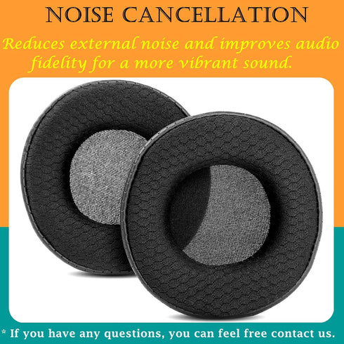 TaiZiChangQin Upgrade Ear Pads, Replacement Ear Cushions for MSI DS502 DS-502 DS501 Headphone, Black Fabric