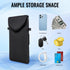 FVRYOG 17/16/15/14 S25Pixel 10 Neoprene Phone Sleeve Pouch Case Bag for Men Women w/Crossbody Strap/Neck Lanyard