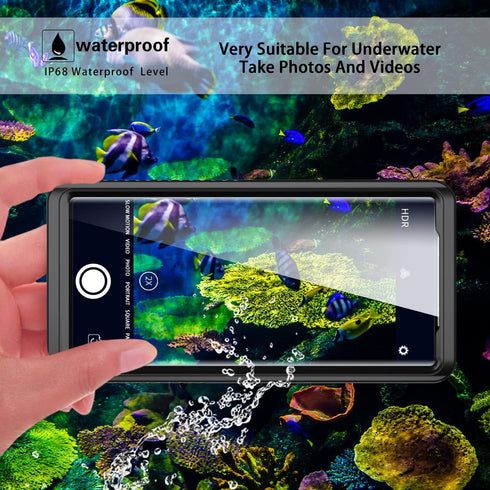 Pixel 6 Pro Waterproof Case, IP68 Certified with Built-in Screen Protector, Full Body Shockproof Rugged Clear Case