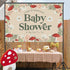 Sursurprise 5 3ft Mushroom Baby Shower Decorations, Mushroom Baby Shower Backdrop Banner Photo Photography Background *