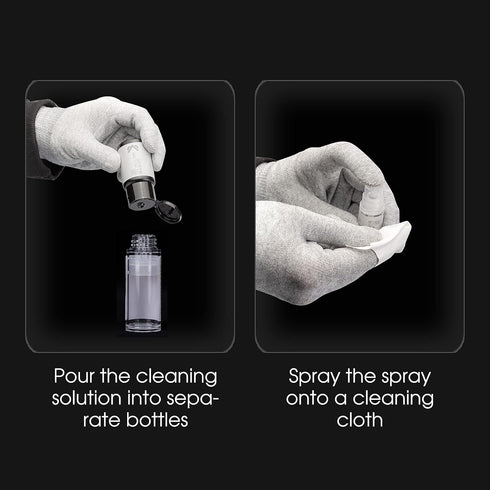 VSGO V-C01E Optical Lens Cleaner Kit with Cleaning Fluid, Swabs & Bottles for Cameras, Lens, Sensor Cleaner & Optical
