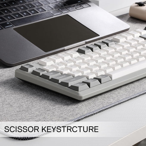 Redragon BK7114 Low-Profile Wireless Computer Keyboard, 98 Keys Slim Office Keyboard with 2.4G BT Wireless Connection